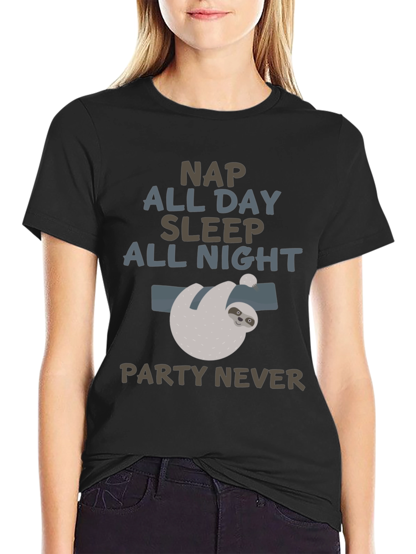 Funny Sloth Nap All Day T-Shirt