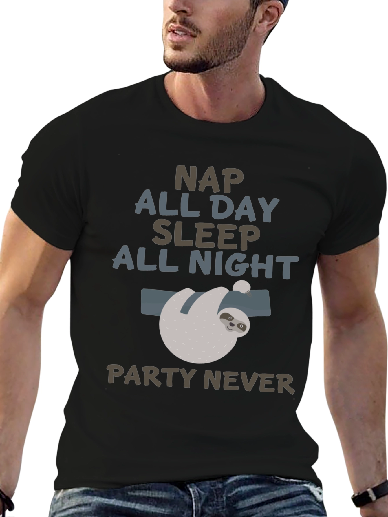Funny Sloth Nap All Day T-Shirt