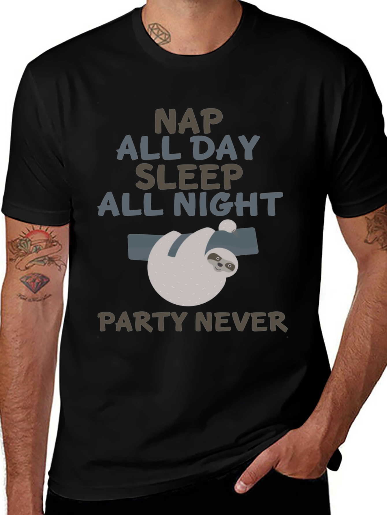 Funny Sloth Nap All Day T-Shirt