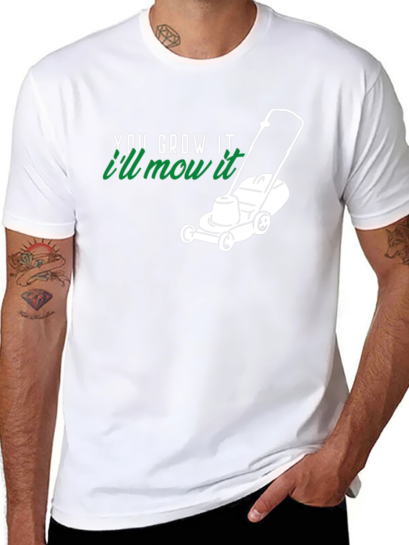 You Grow It Ill Mow It Black T-Shirt