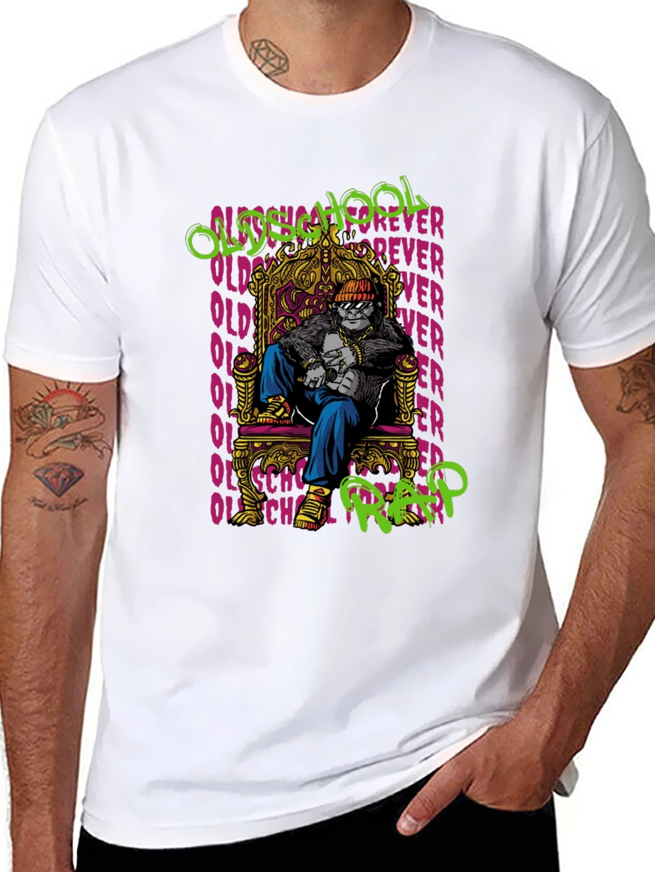 Old School Rap Gorilla T-Shirt