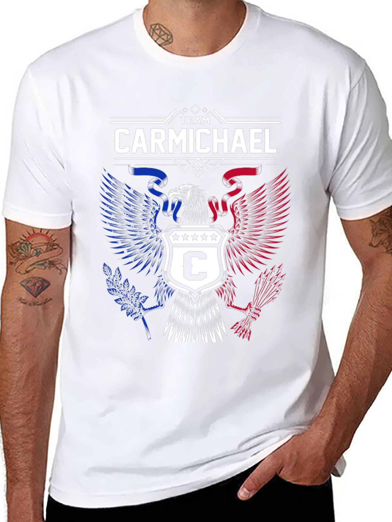 Team Carmichael Patriotic Eagle T-Shirt