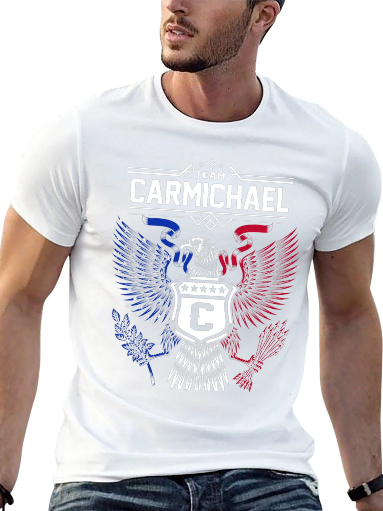 Team Carmichael Patriotic Eagle T-Shirt