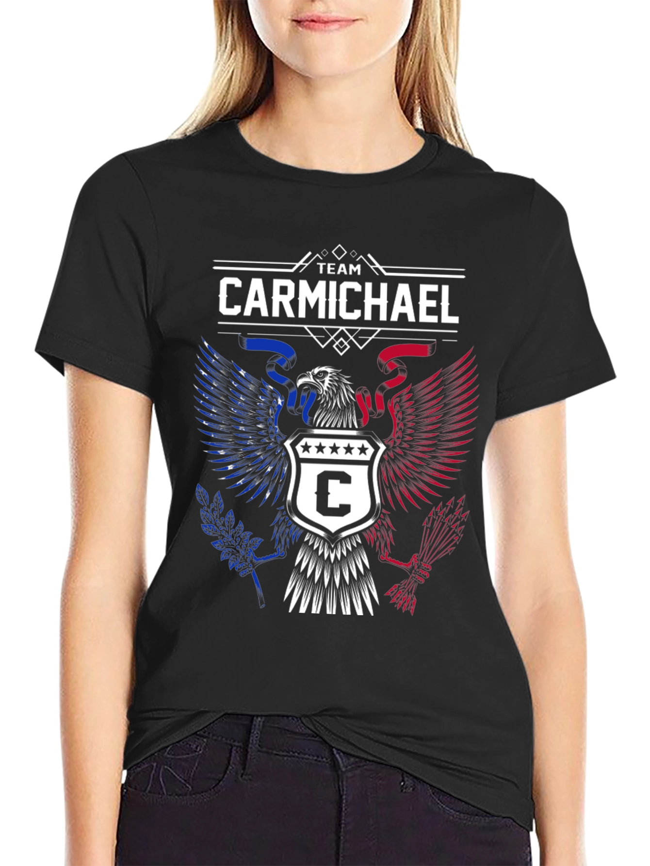 Team Carmichael Patriotic Eagle T-Shirt