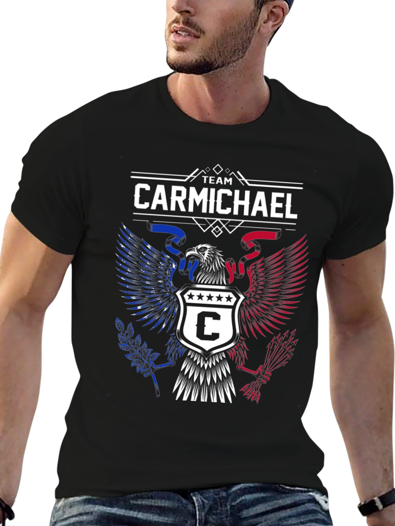 Team Carmichael Patriotic Eagle T-Shirt