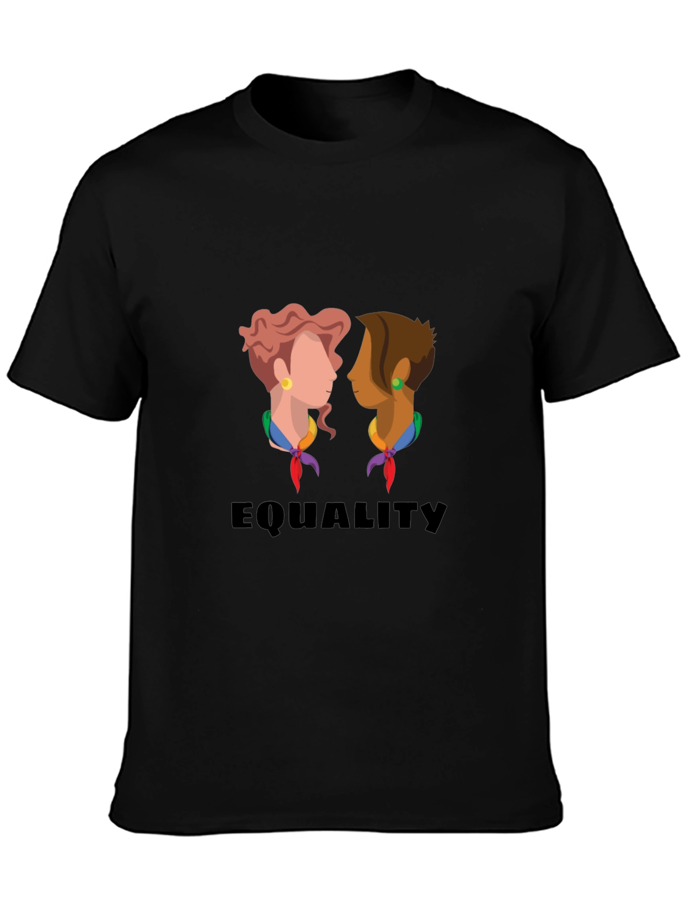 Equality Graphic Tee - Black Unisex T-Shirt