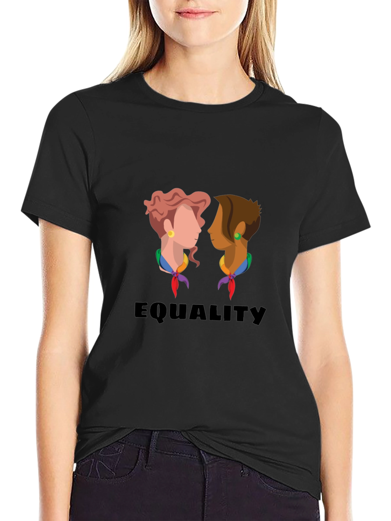 Equality Graphic Tee - Black Unisex T-Shirt