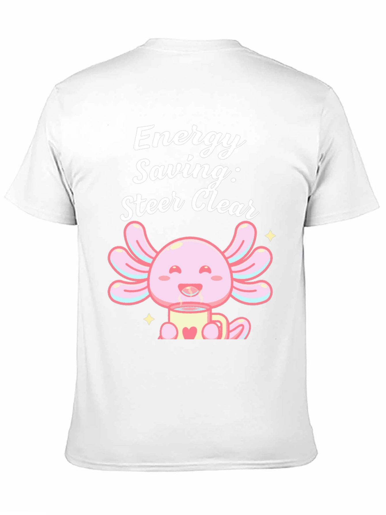 Energy Saving Axolotl Black T-Shirt