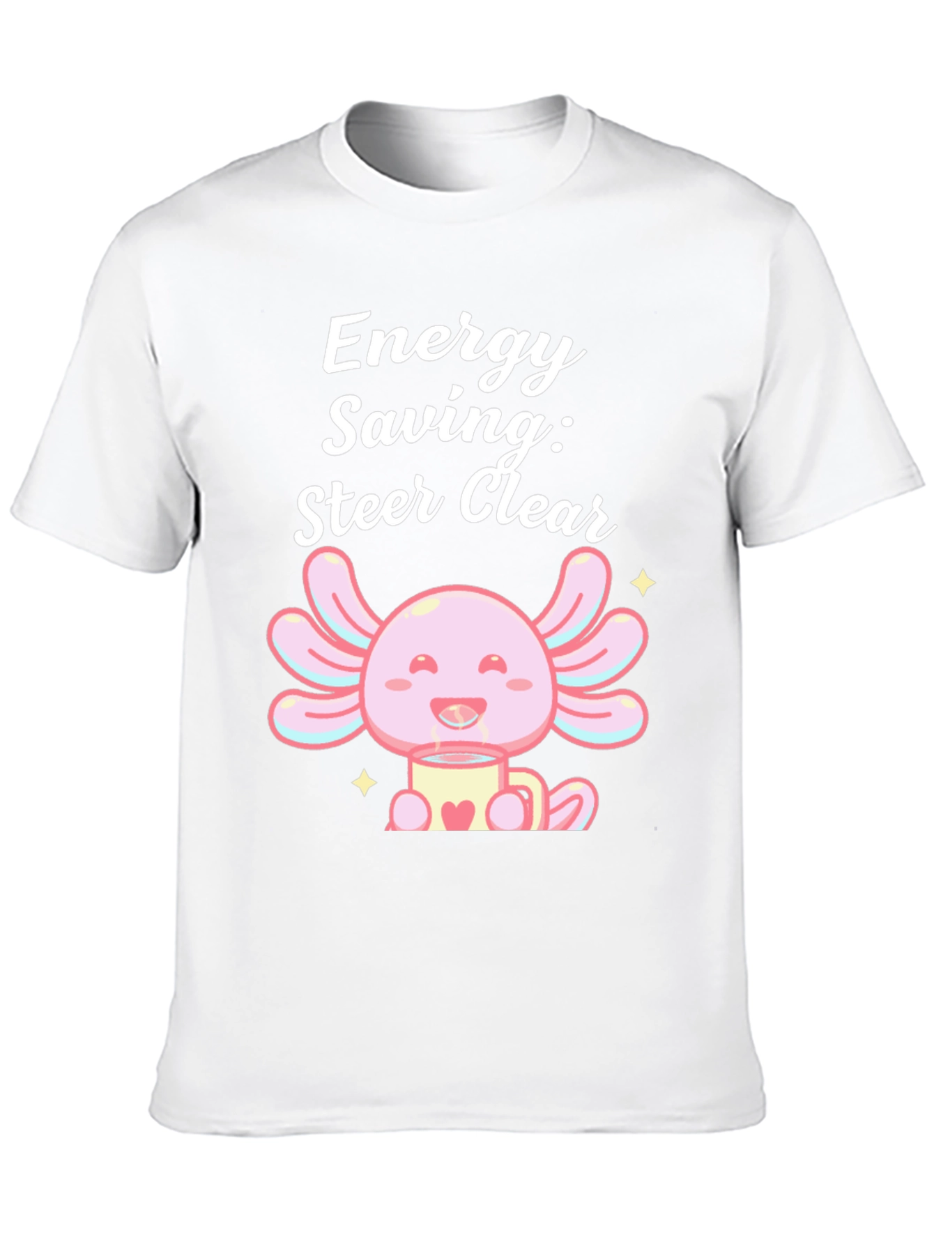 Energy Saving Axolotl Black T-Shirt