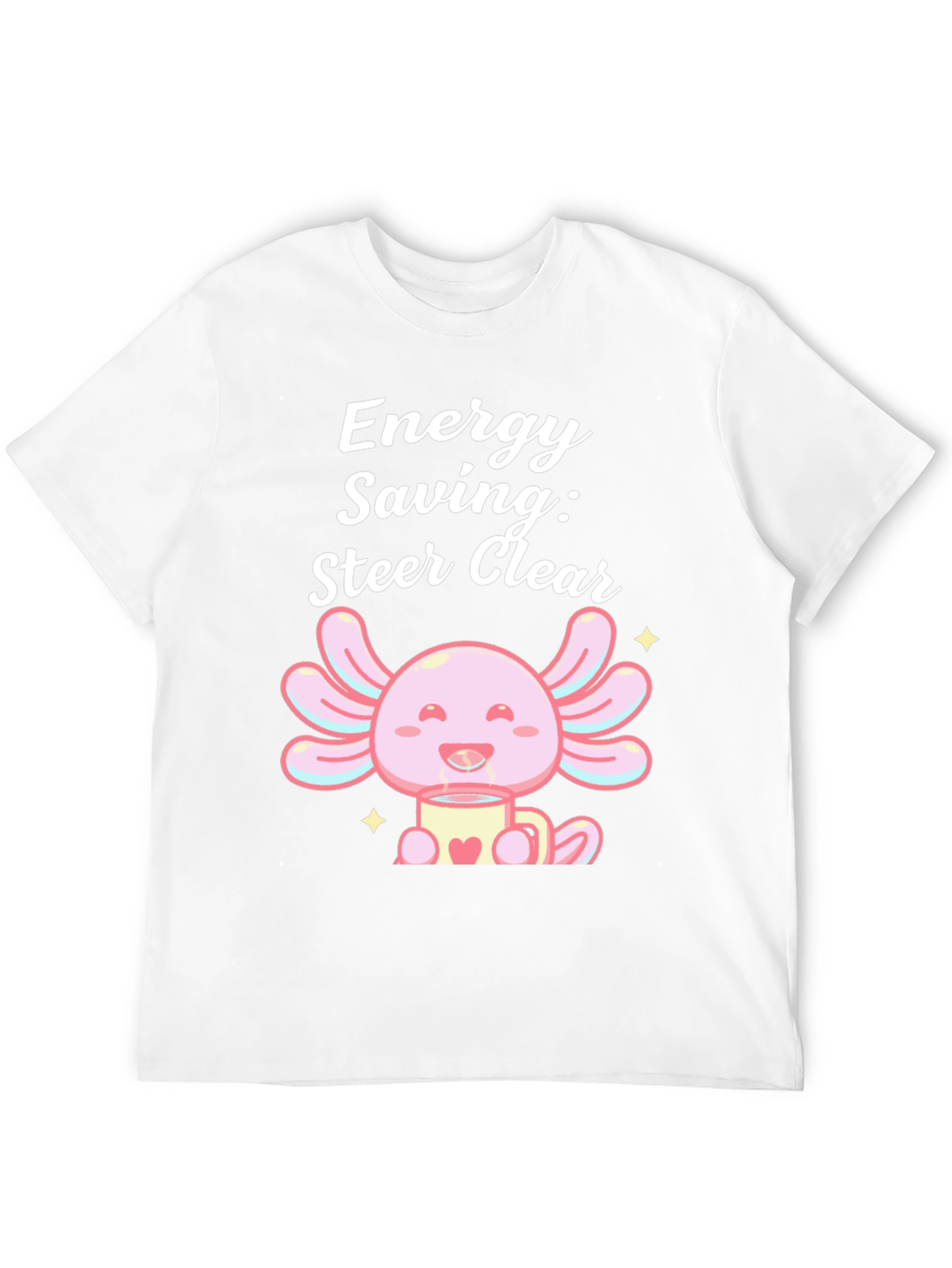 Energy Saving Axolotl Black T-Shirt