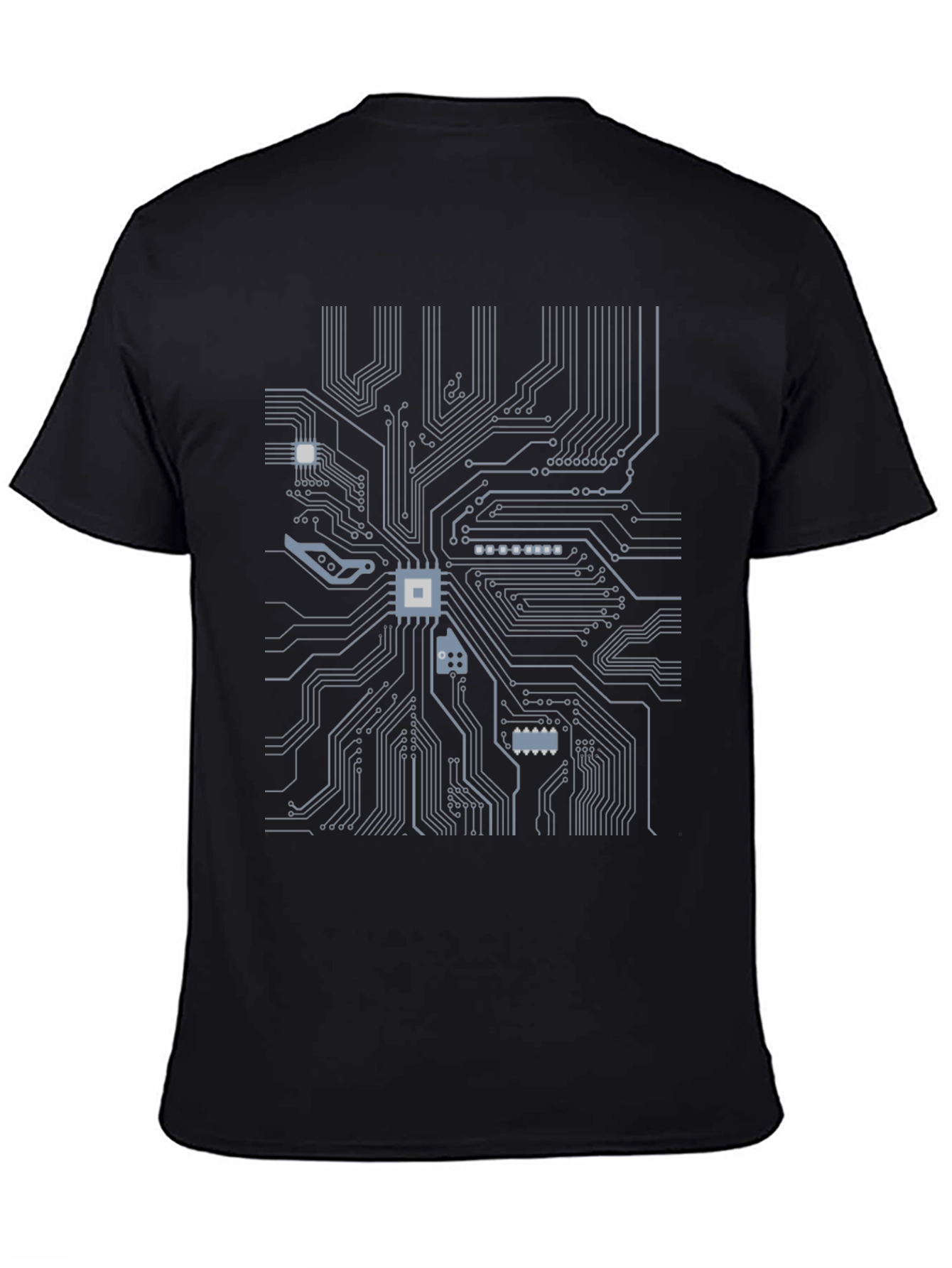 Circuit Board Graphic Tee - Tech Style T-Shirt