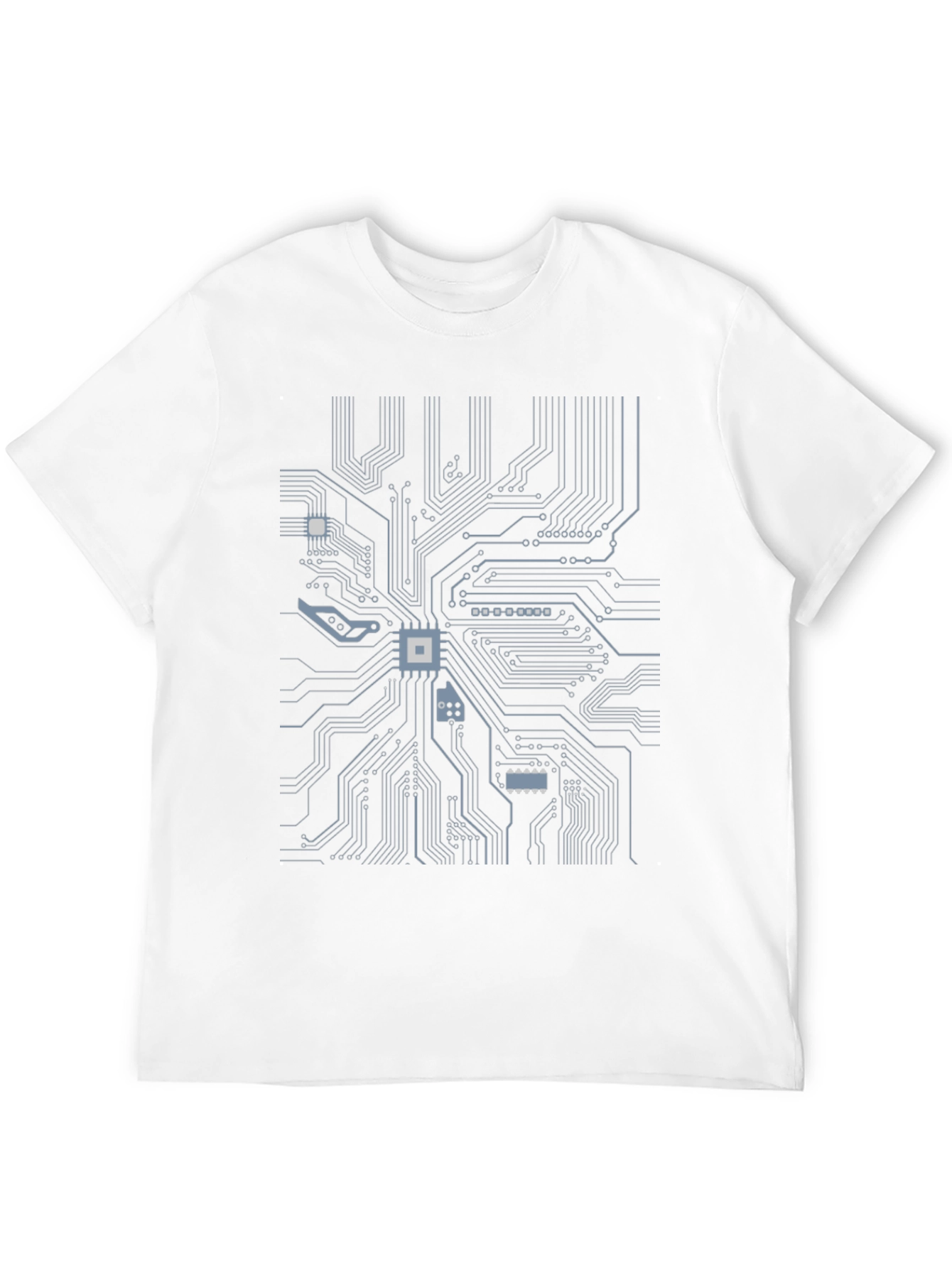 Circuit Board Graphic Tee - Tech Style T-Shirt
