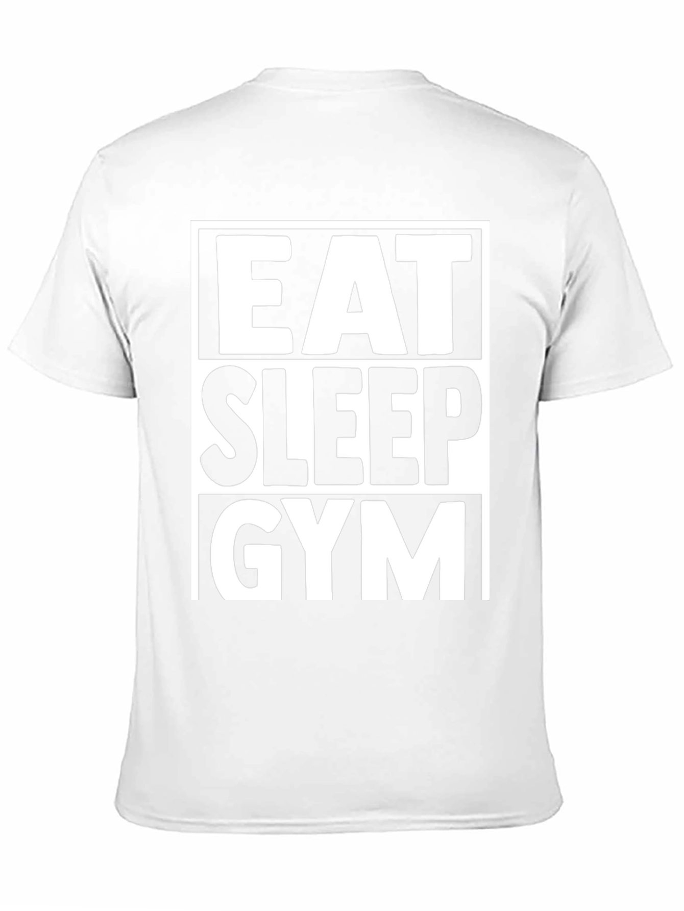 Eat Sleep Gym Black Graphic T-Shirt Fitness Workout
