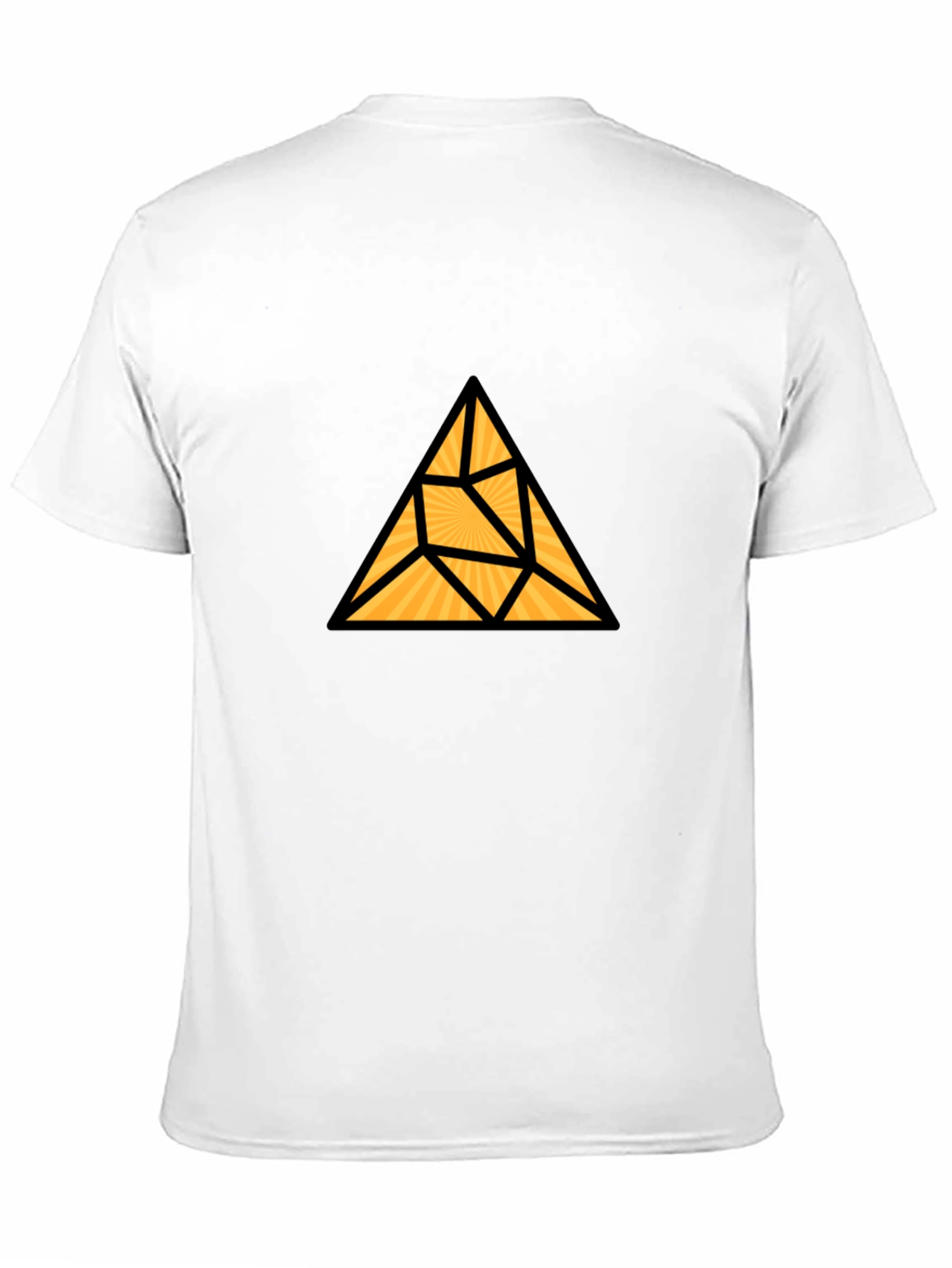 Geometric Triangle Graphic T-Shirt - Modern Black Tee