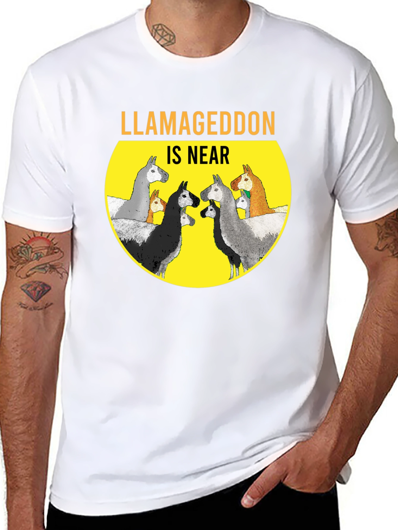 Llamageddon is Near Graphic T-Shirt
