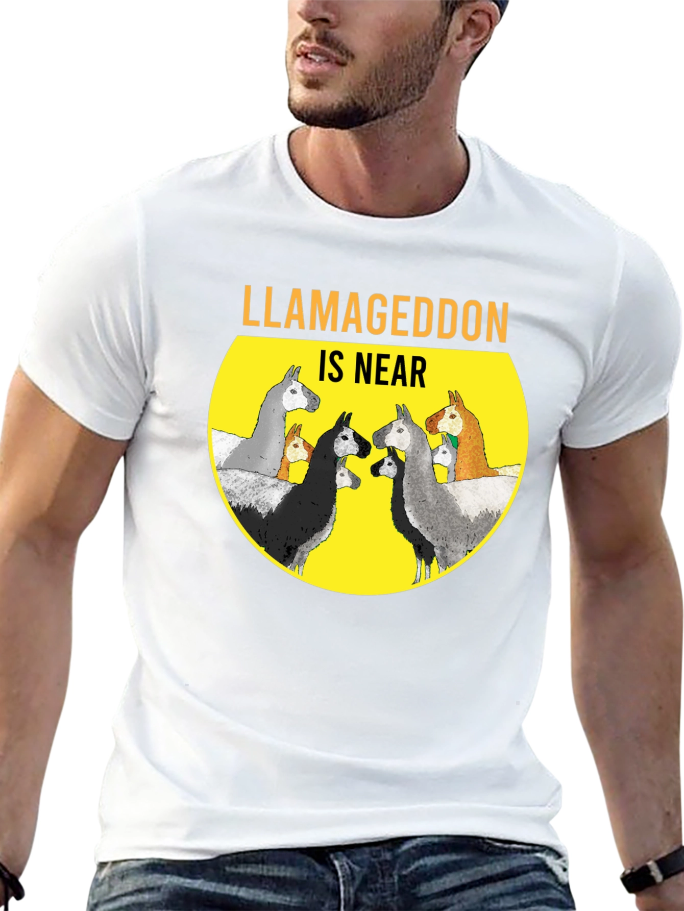 Llamageddon is Near Graphic T-Shirt