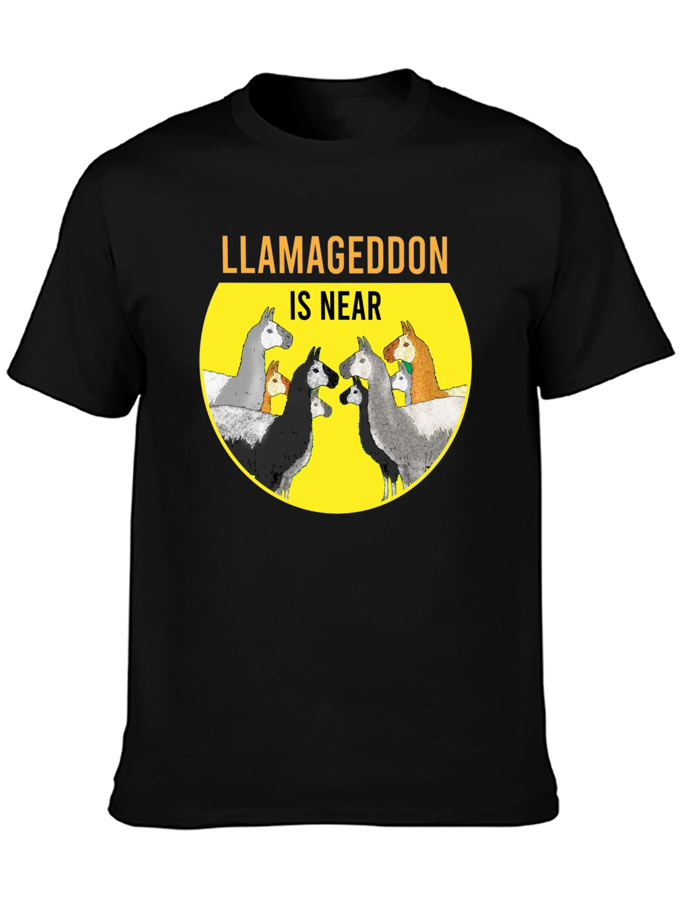Llamageddon is Near Graphic T-Shirt
