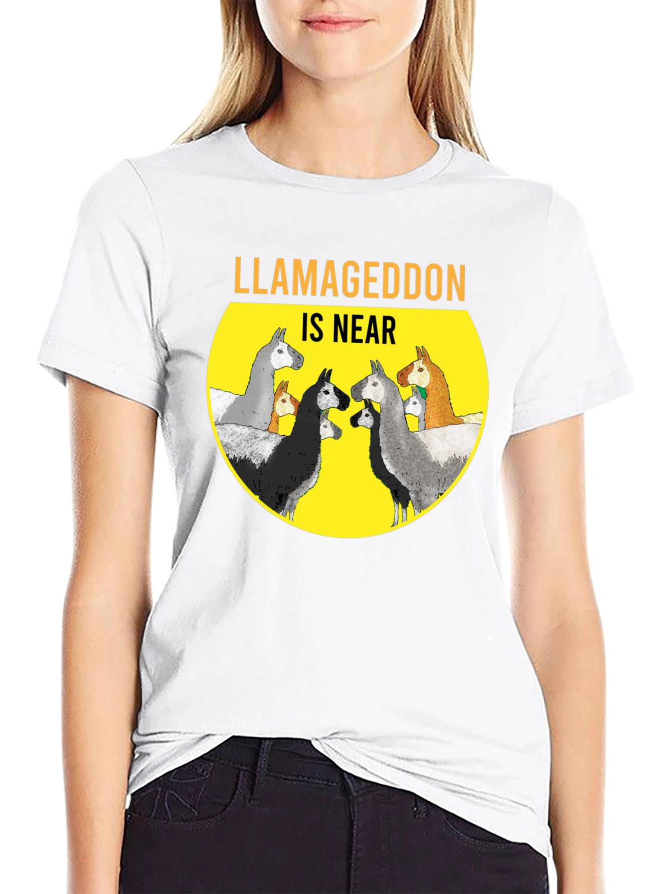 Llamageddon is Near Graphic T-Shirt