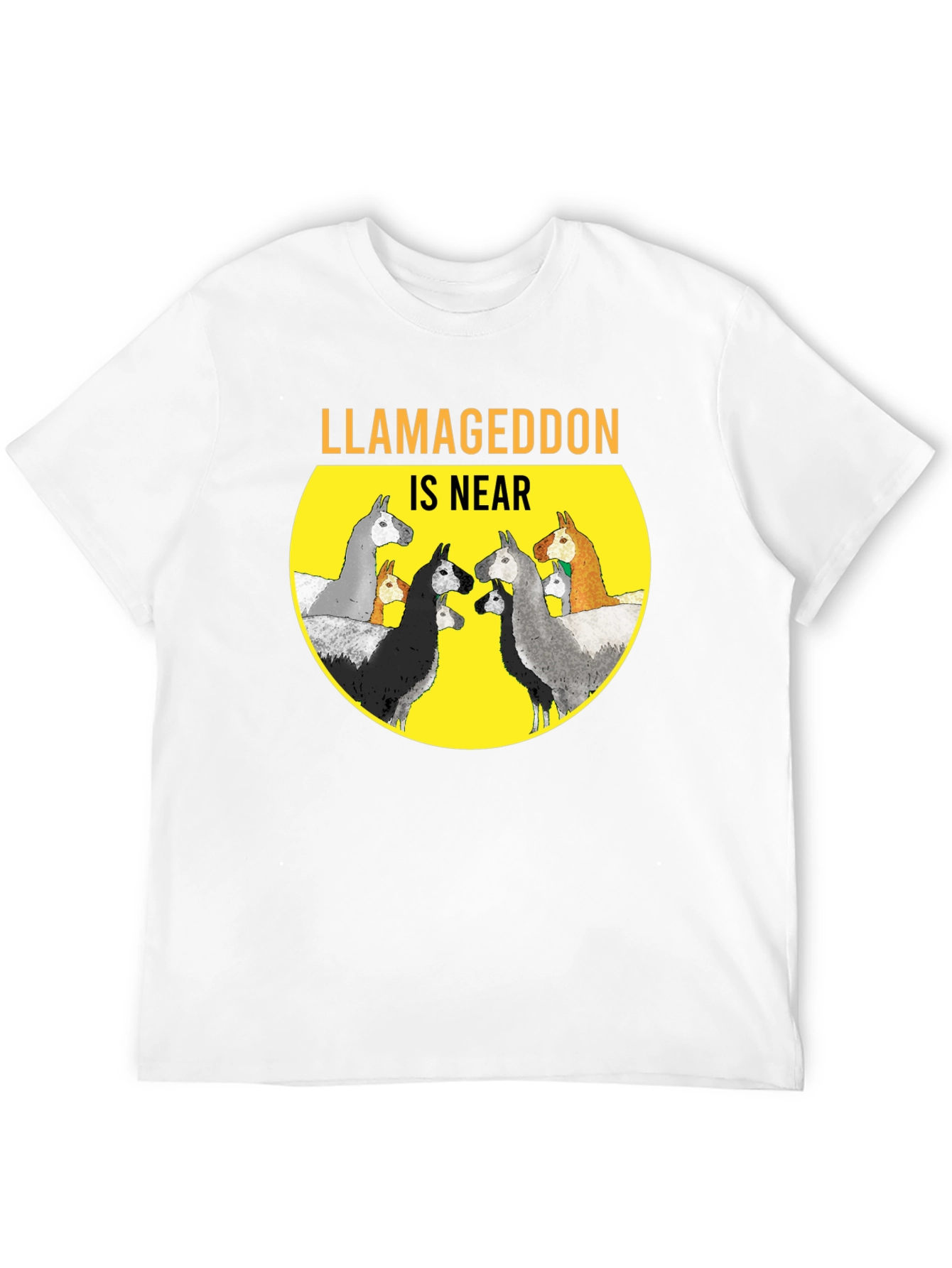 Llamageddon is Near Graphic T-Shirt