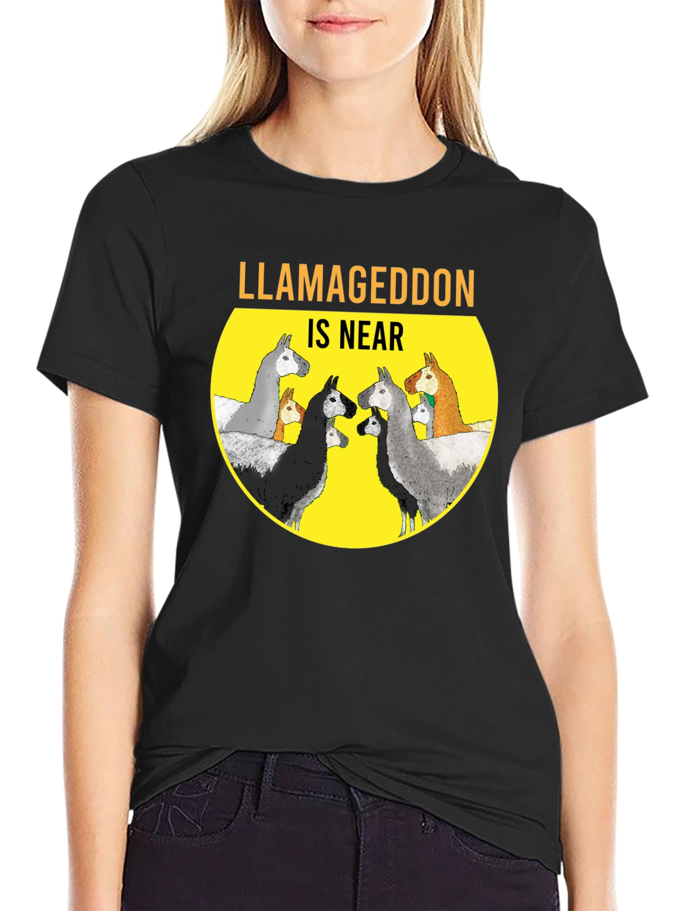 Llamageddon is Near Graphic T-Shirt