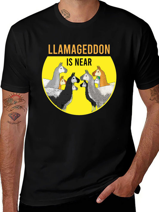Llamageddon is Near Graphic T-Shirt