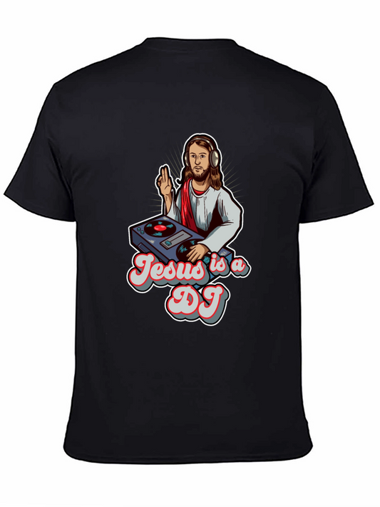 Jesus is a DJ Black T-Shirt