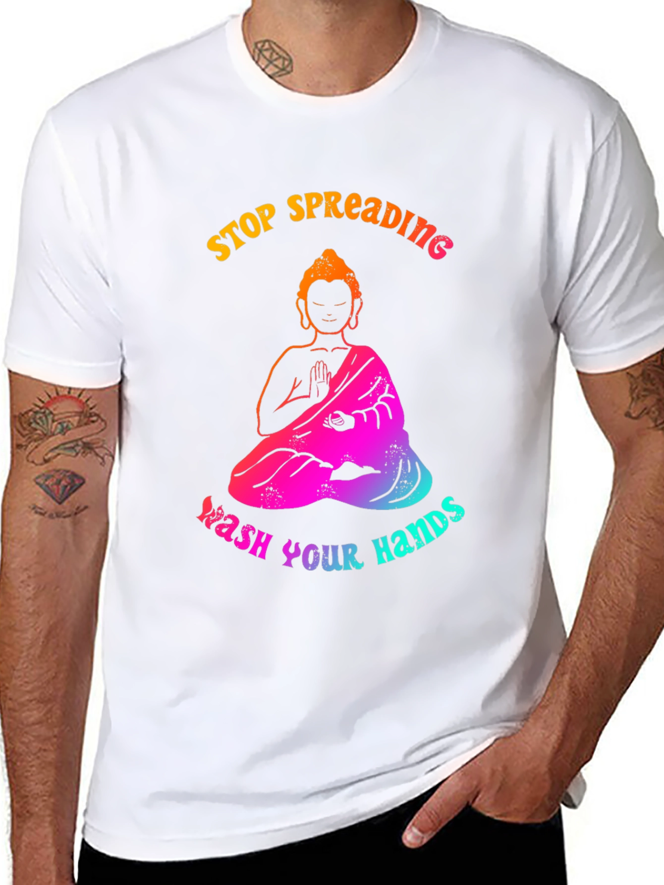 Stop Spreading Wash Your Hands Graphic Tee
