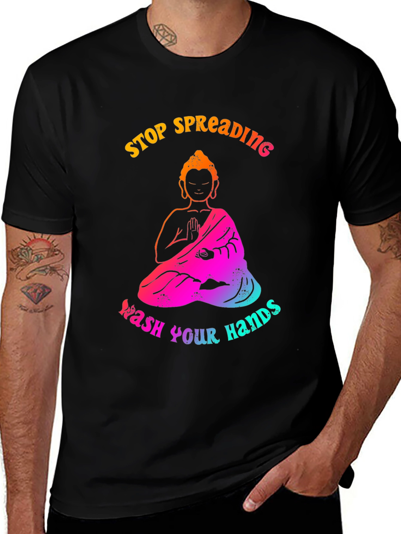 Stop Spreading Wash Your Hands Graphic Tee