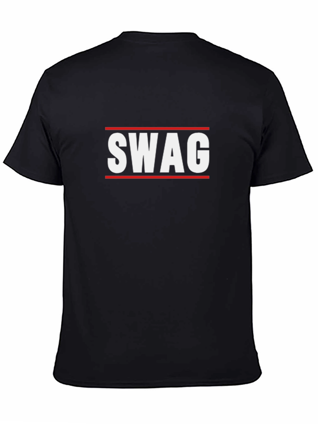 Swag Graphic Tee - Trendy Black Cotton T-Shirt