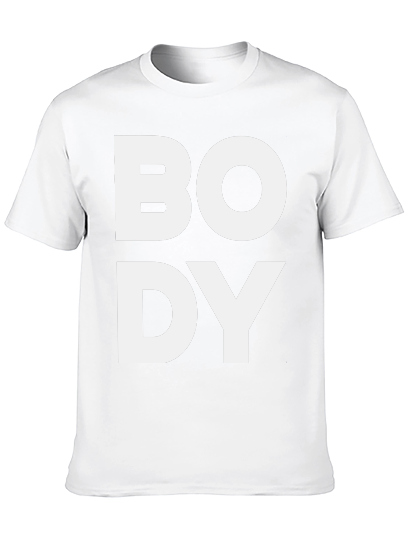 Bold BODY Graphic Tee - Black Cotton T-Shirt