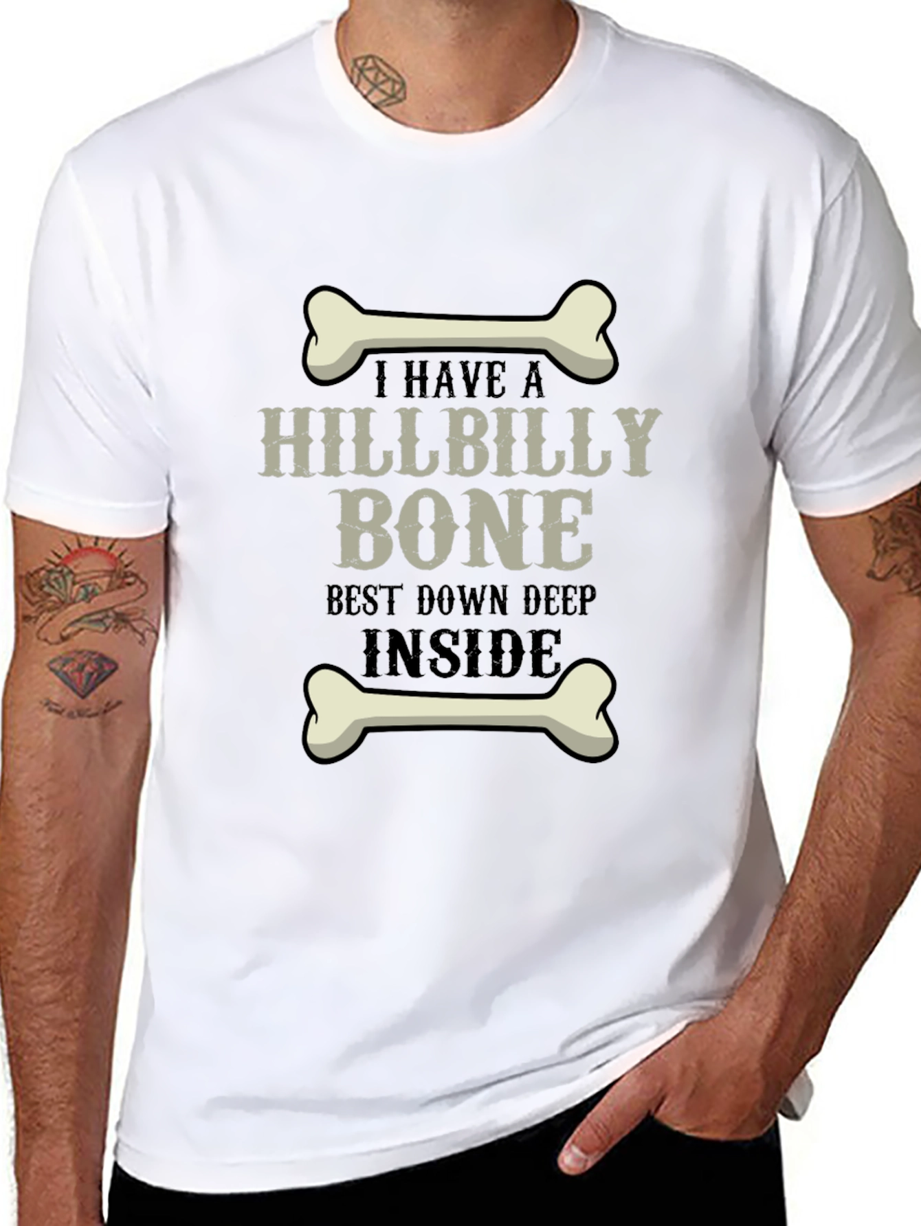 Hillbilly Bone Graphic Tee - Humor T-Shirt