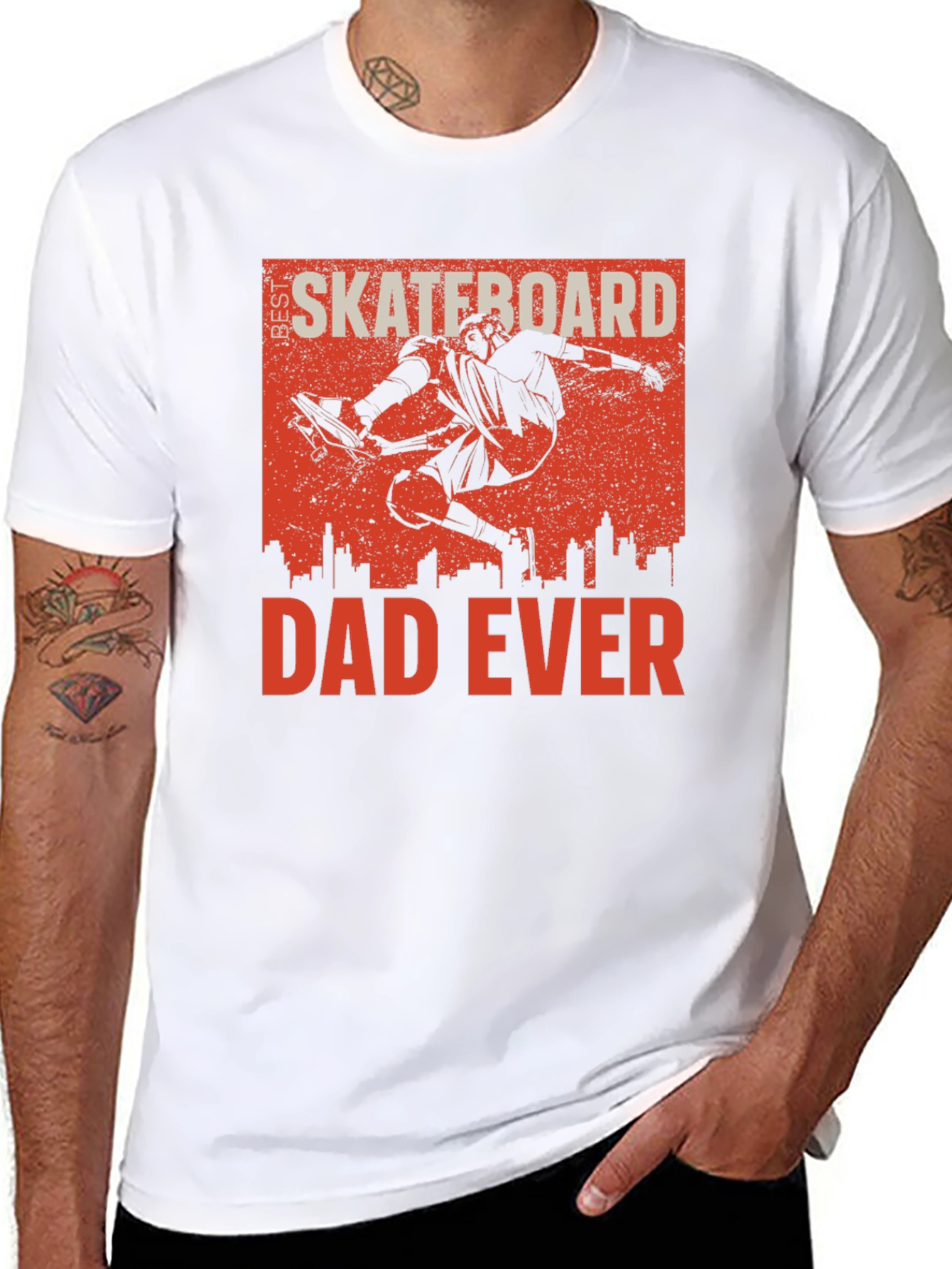 Best Skateboard Dad Ever Graphic T-Shirt