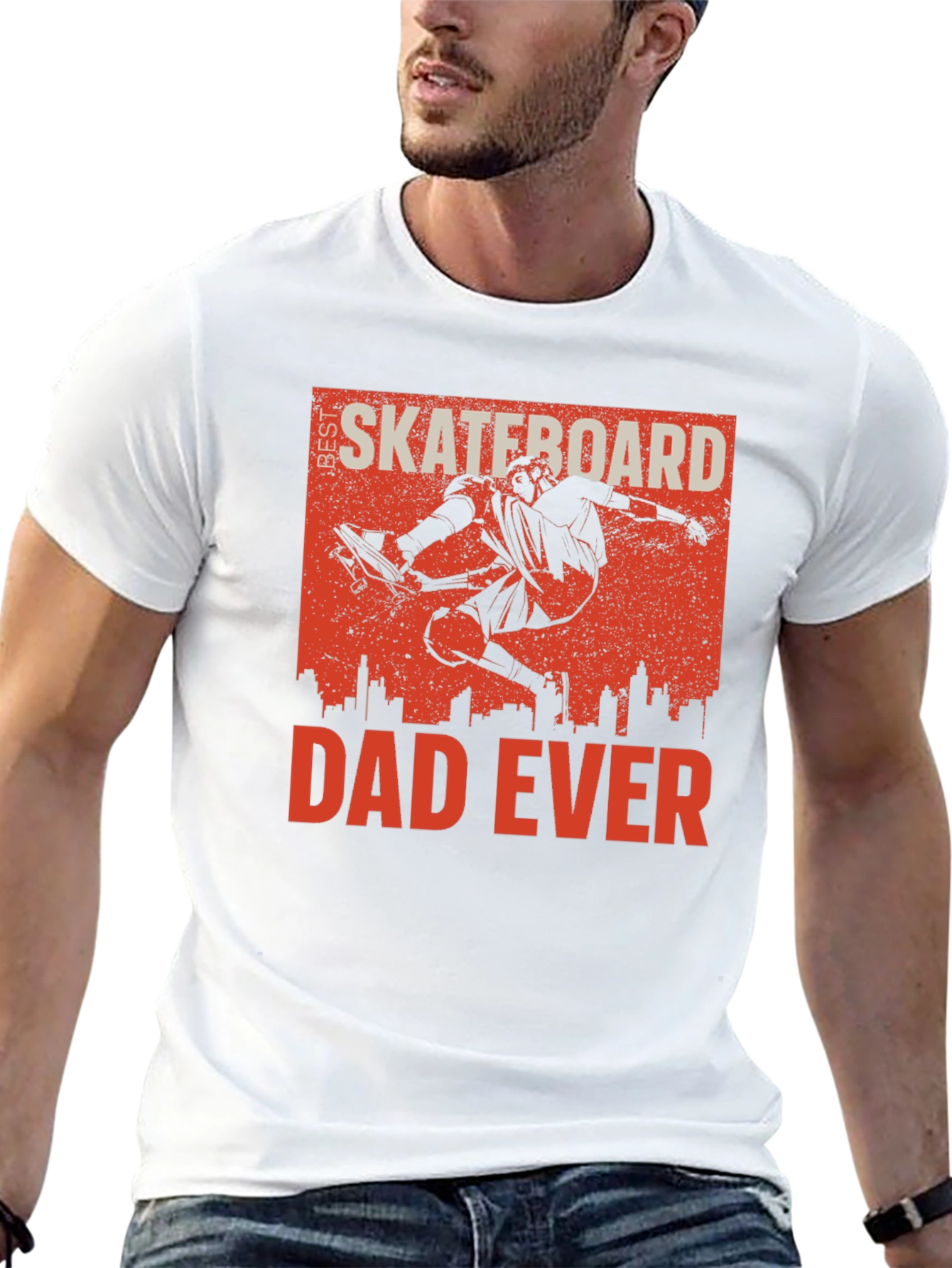 Best Skateboard Dad Ever Graphic T-Shirt