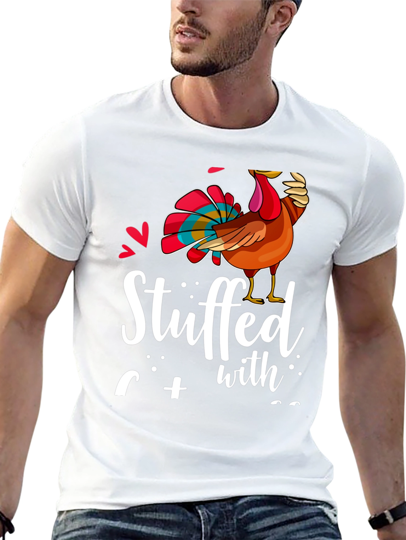 Stuffed With Gratitude T-Shirt - Thanksgiving Apparel