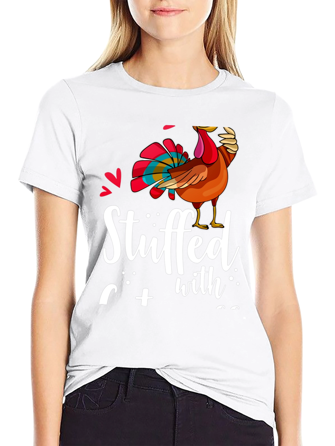 Stuffed With Gratitude T-Shirt - Thanksgiving Apparel