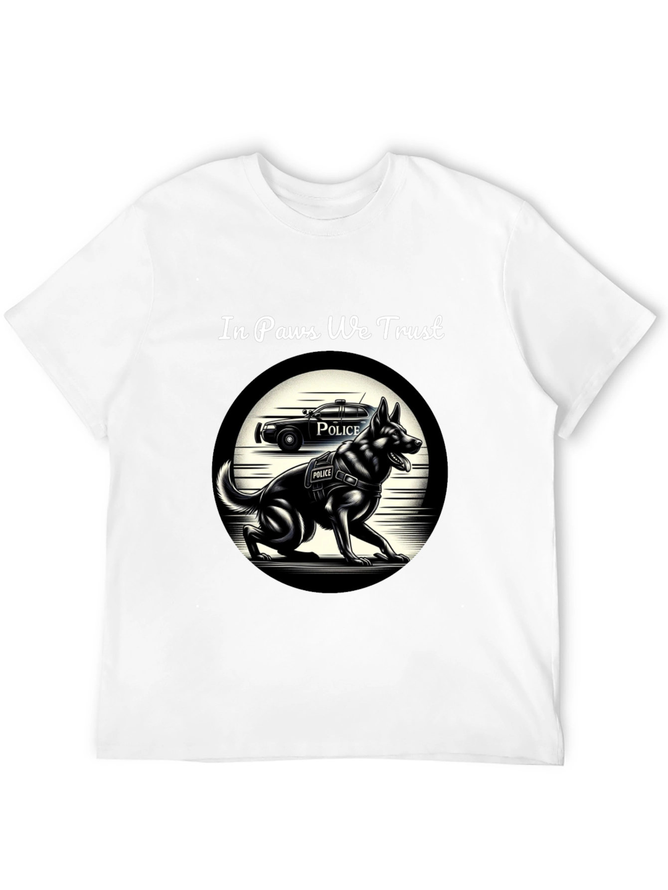 In Paws We Trust K-9 Police Dog T-Shirt