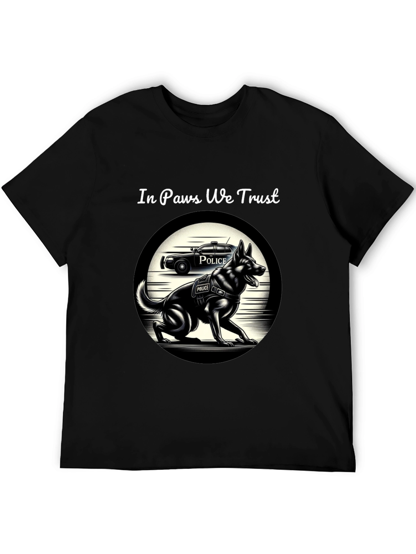 In Paws We Trust K-9 Police Dog T-Shirt