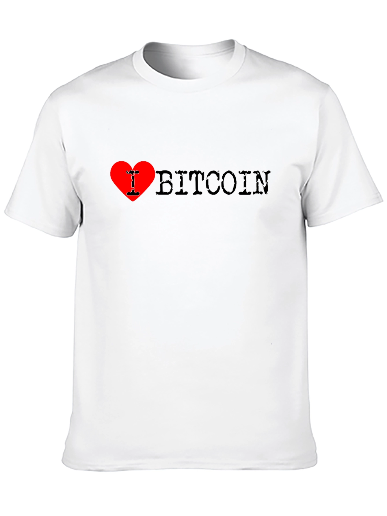 I Heart Bitcoin Black T-Shirt