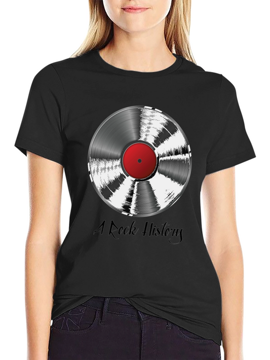 Rock History Vinyl Record Graphic Tee