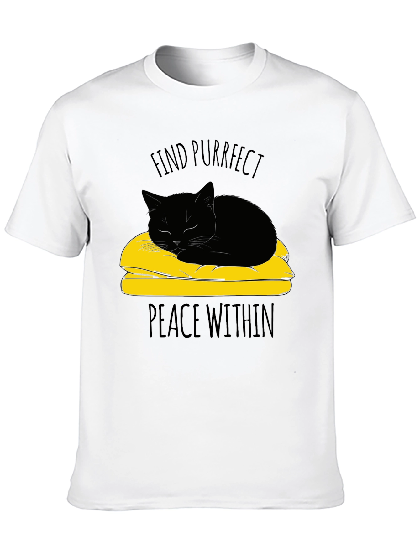 Purrfect Peace Cat T-Shirt