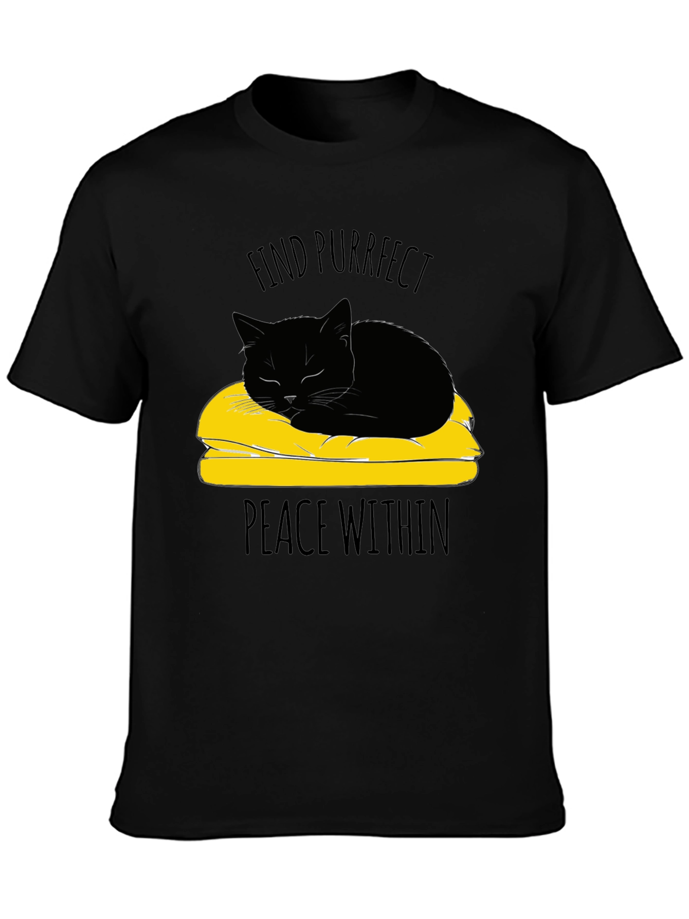 Purrfect Peace Cat T-Shirt