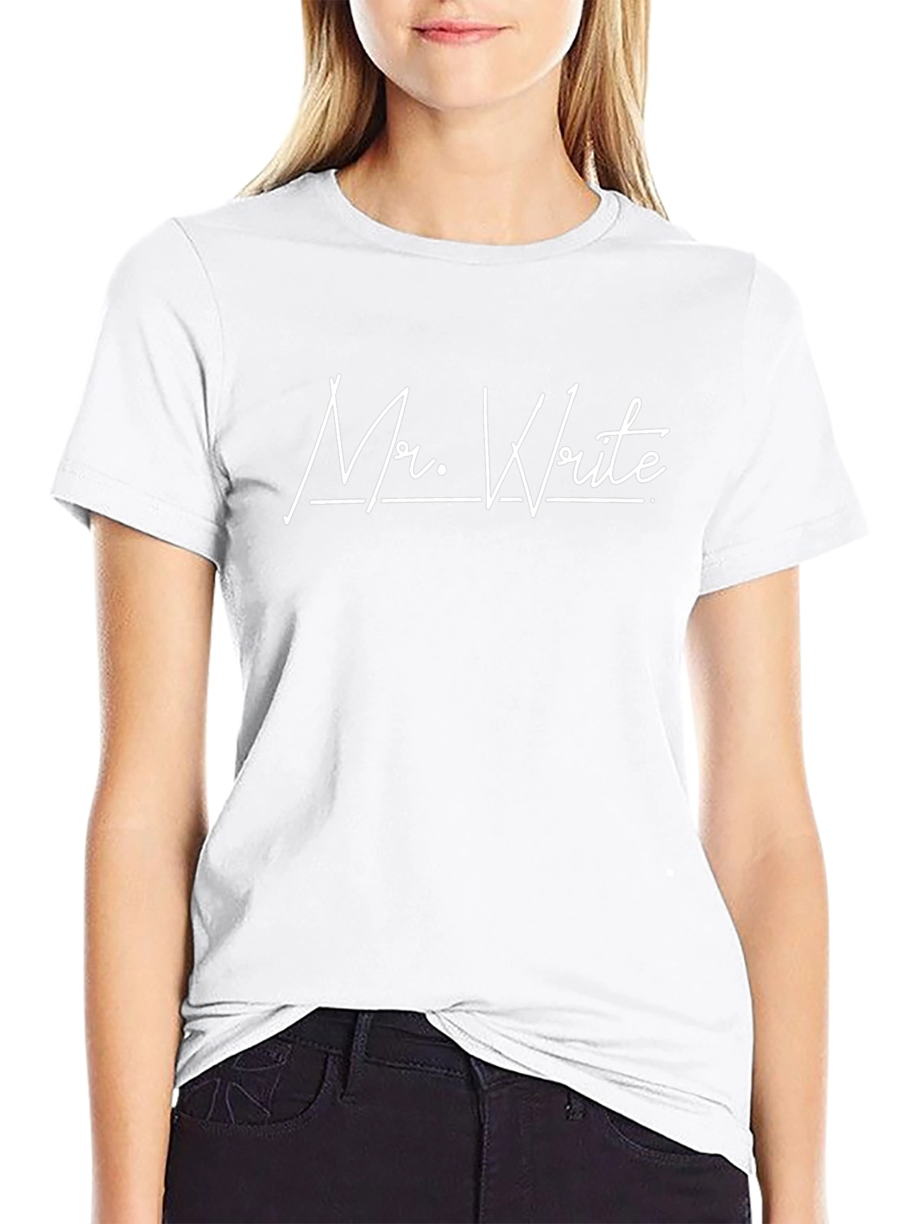 Mr. Write Black Graphic Tee