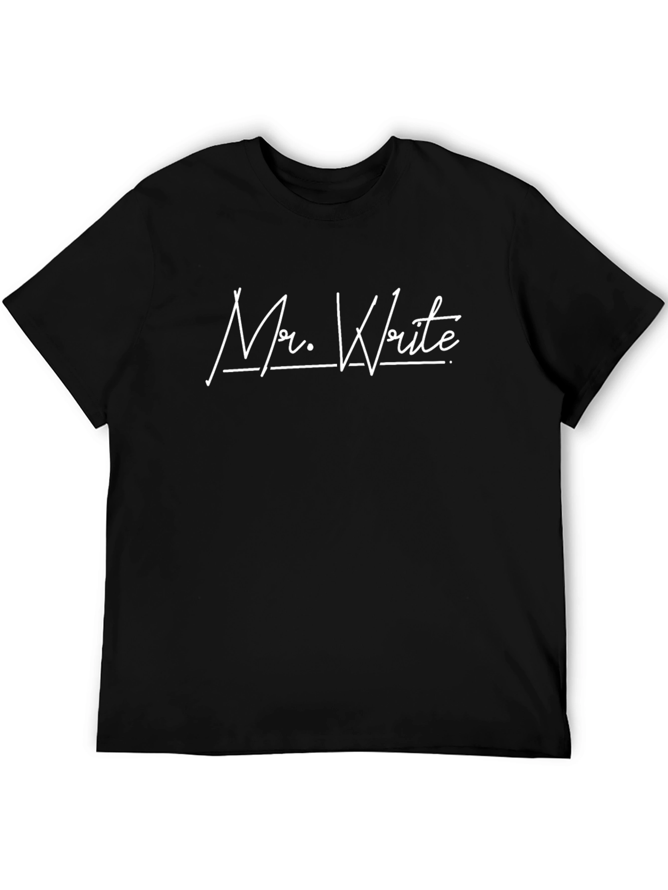 Mr. Write Black Graphic Tee
