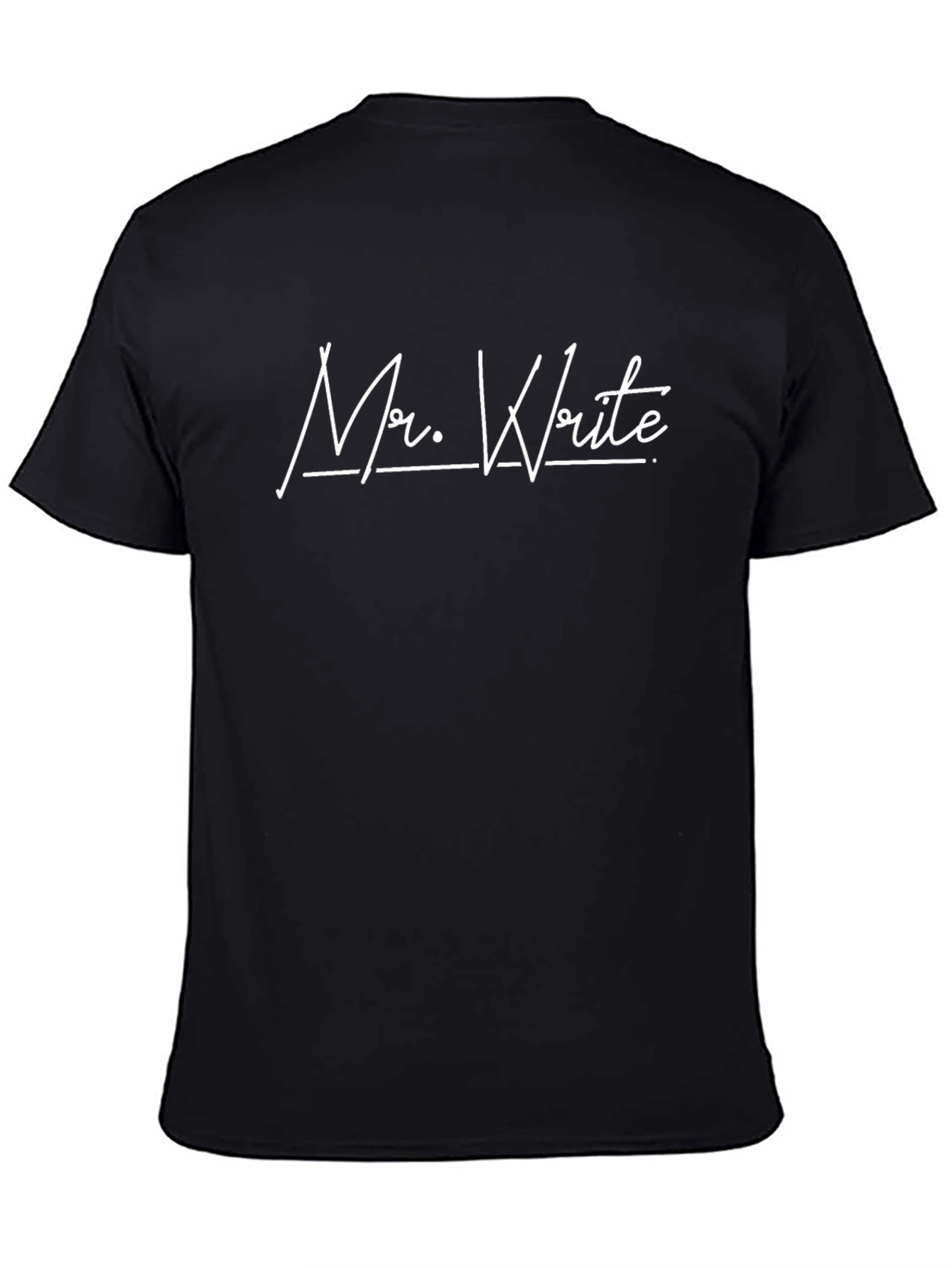 Mr. Write Black Graphic Tee