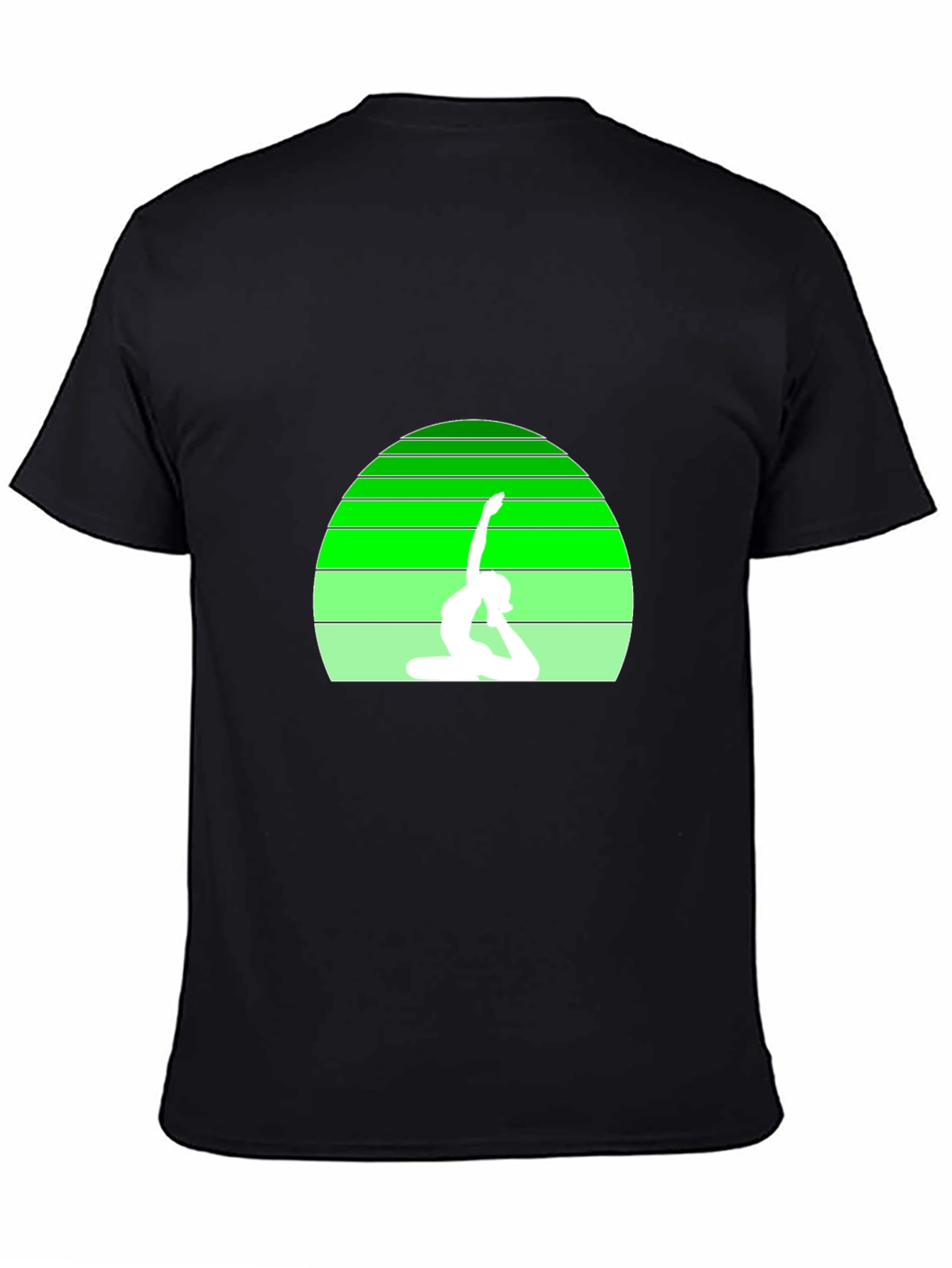 Yoga Pose Graphic Black Tee