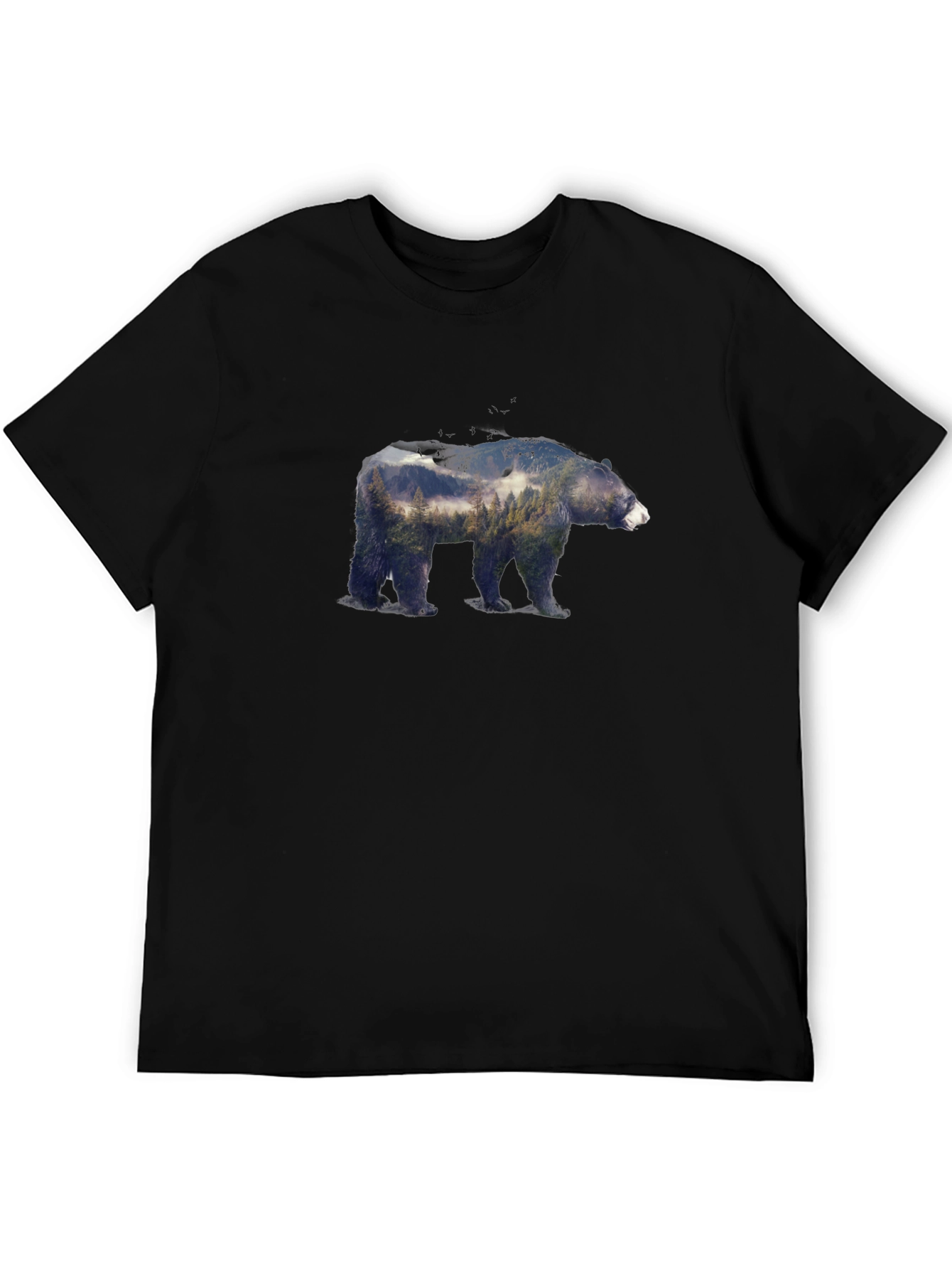 Bear Forest Graphic Tee - Nature Inspired Design