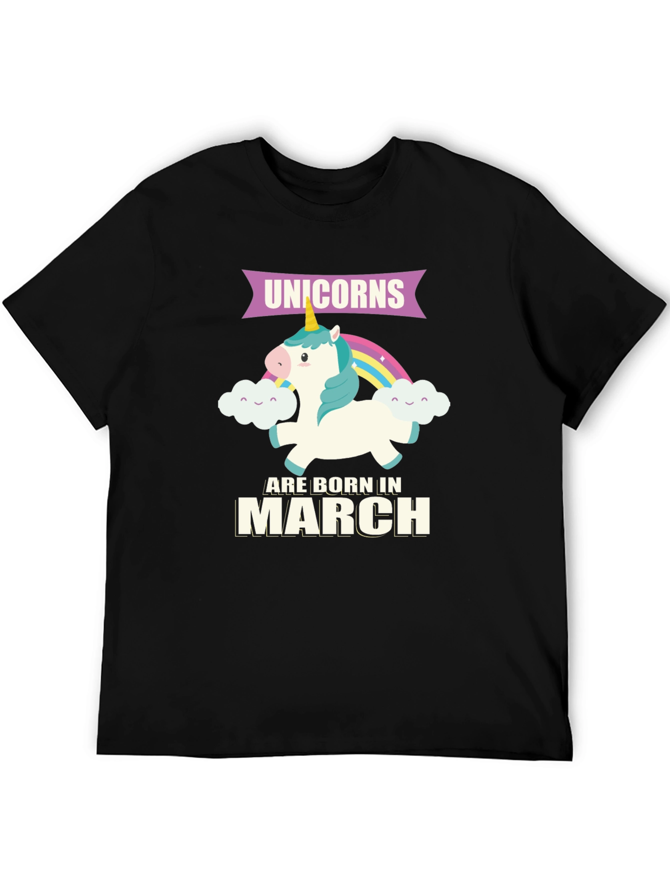 Unicorns Born In March T-Shirt