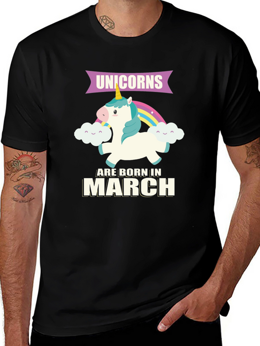 Unicorns Born In March T-Shirt