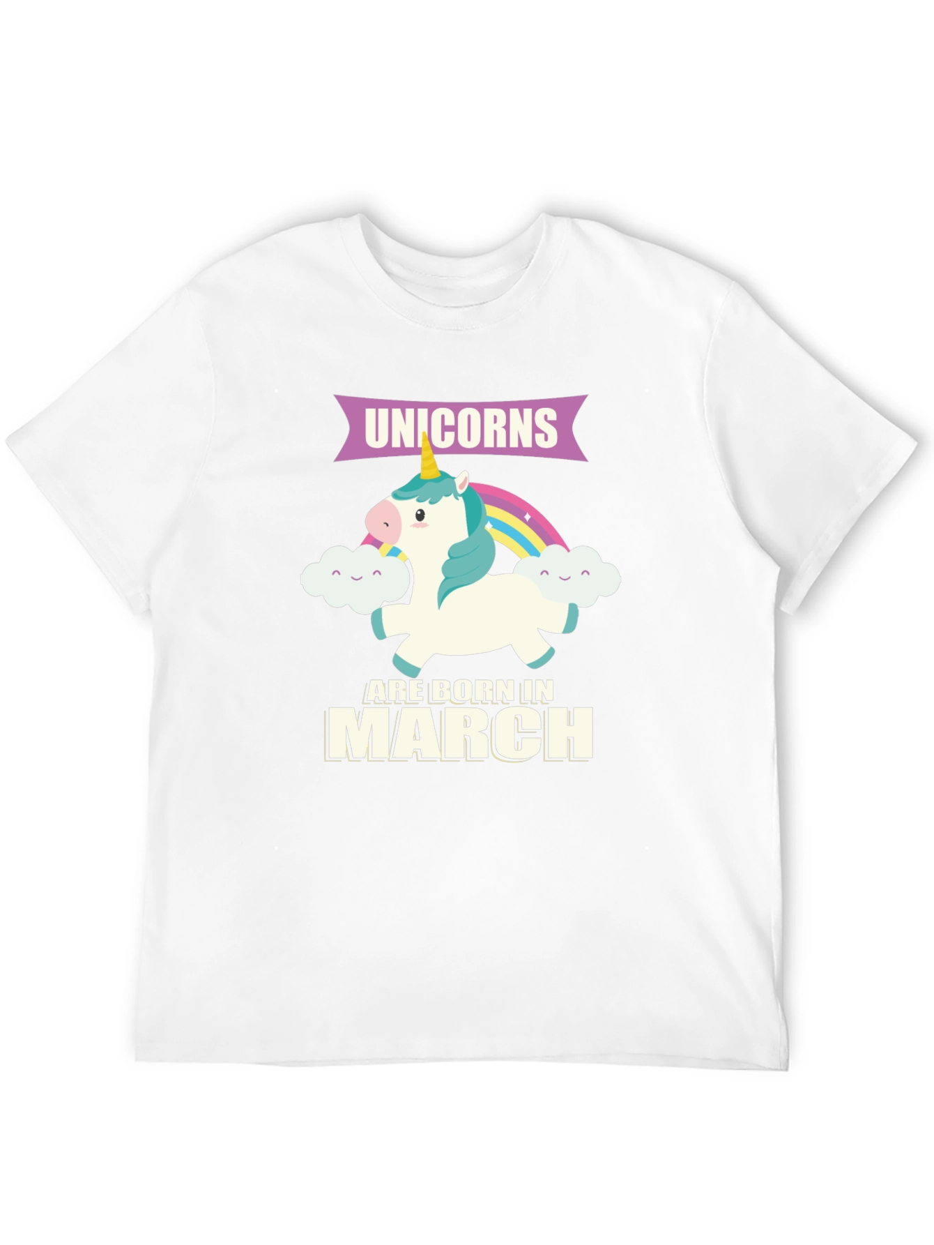 Unicorns Born In March T-Shirt