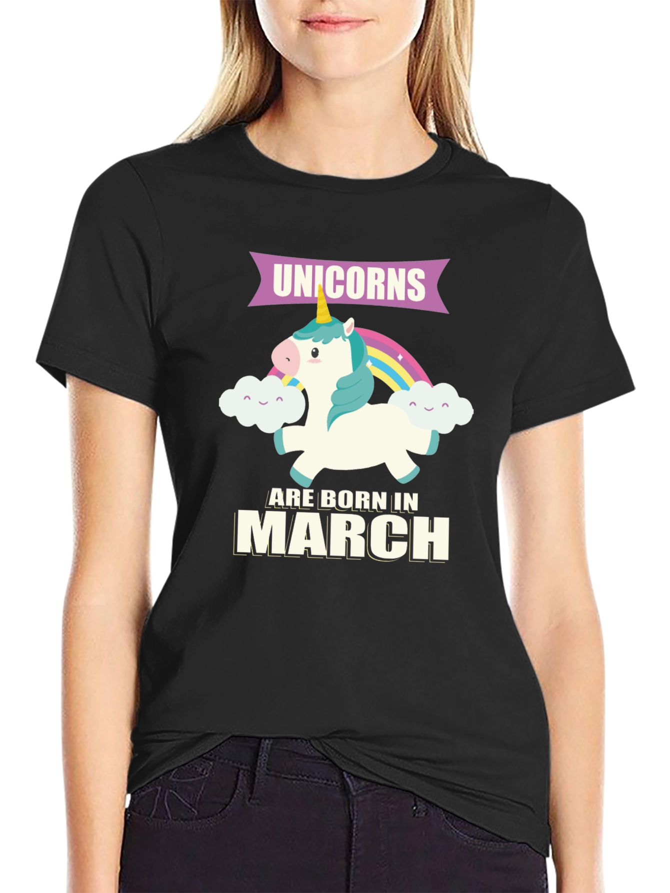 Unicorns Born In March T-Shirt